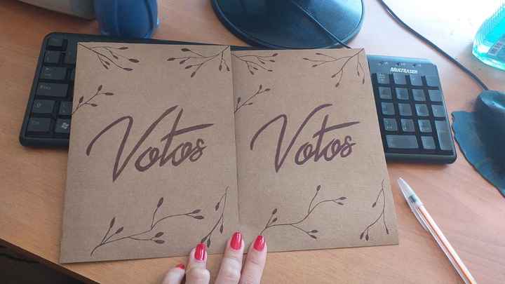 "Caderno" de votos - diy - 1