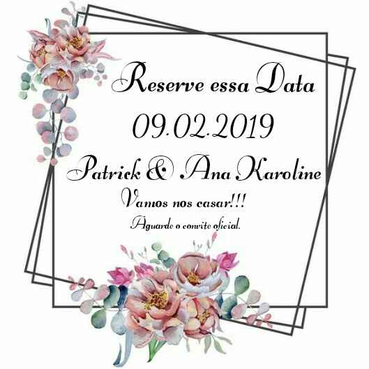 Save the date - 1
