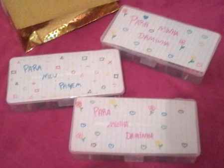 Presentinho daminhas e pagem +  alegria das daminhas - 4