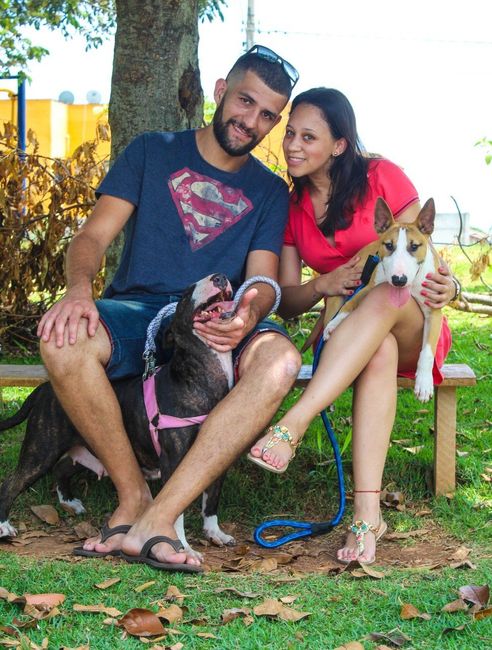 Nossa família ! Mozi, Manu, Rafiki e eu 