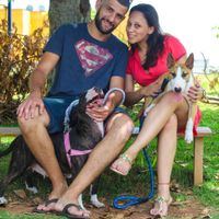 Nossa família ! Mozi, Manu, Rafiki e eu 