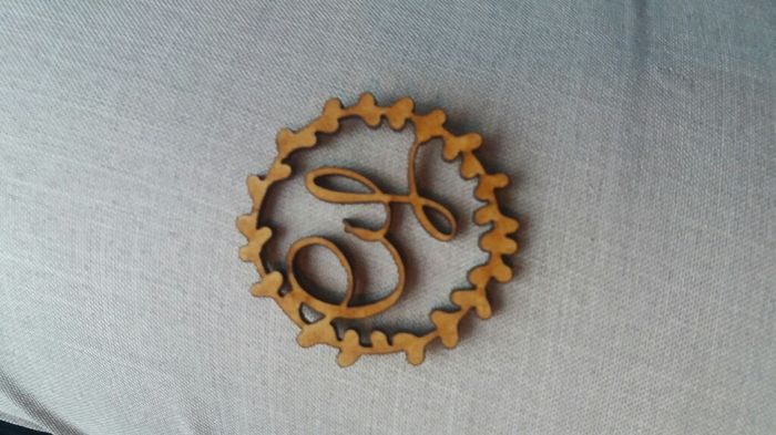 Meu monograma em mdf chegou! - 1