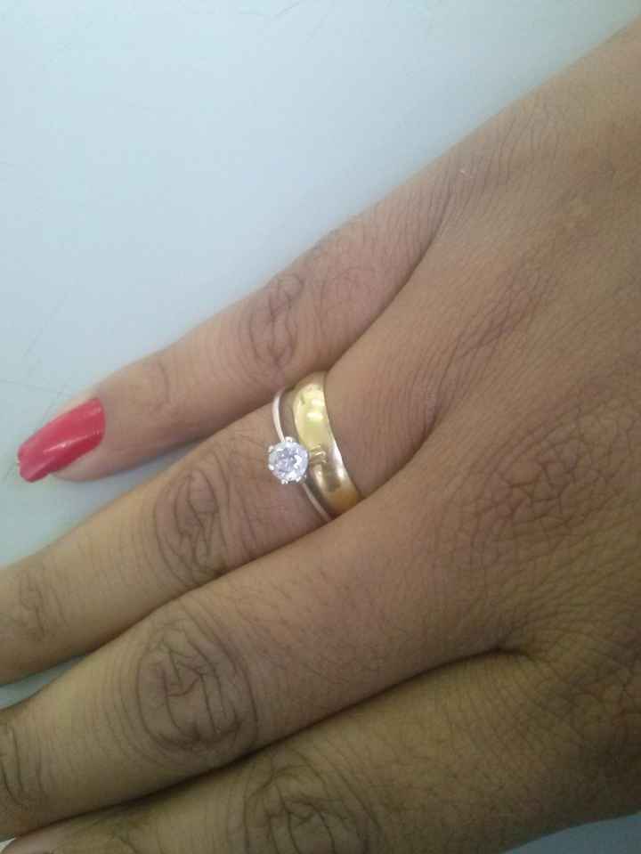 Meu anel e aliança de Noivado