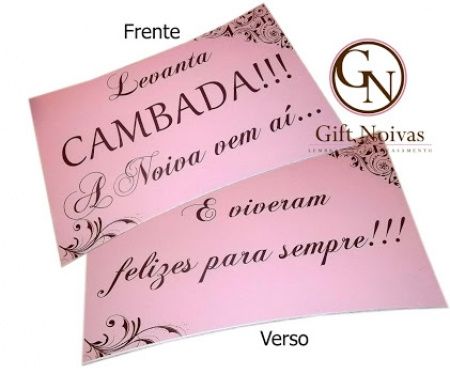 Placas entrada da noiva. - 1