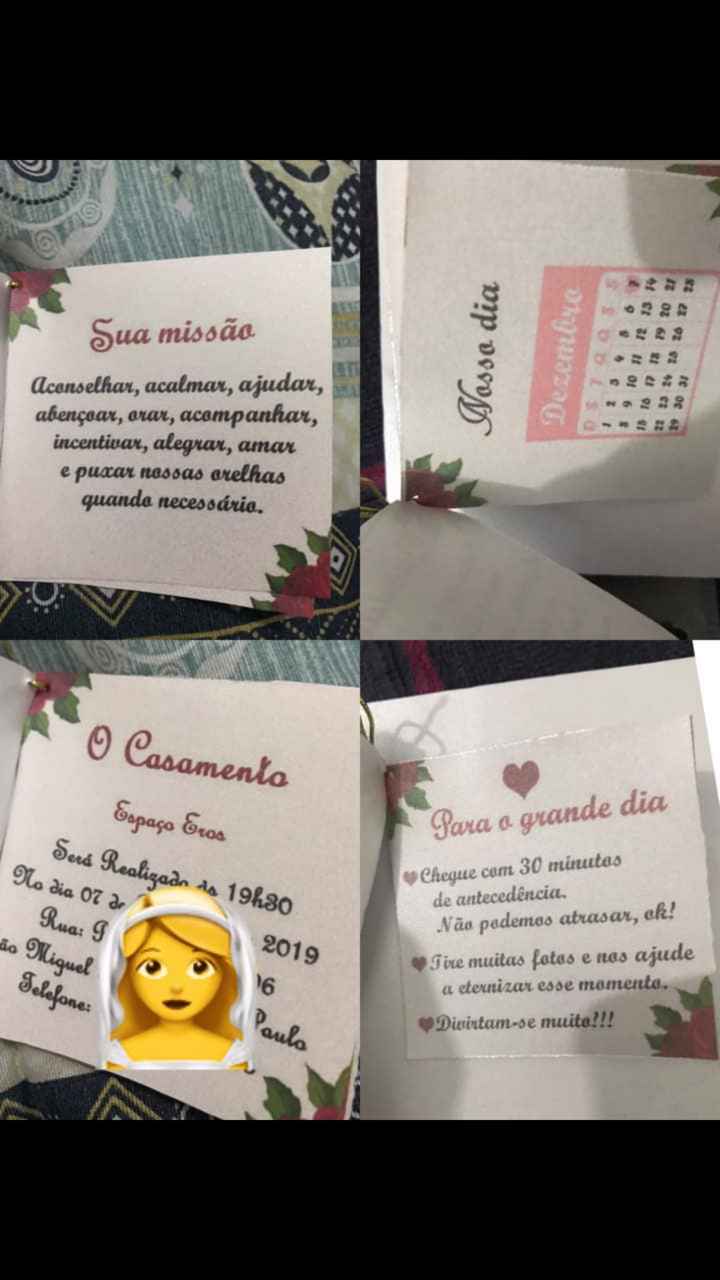 Convites dos padrinhos vem ver - 6