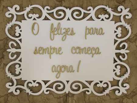 Placas entrada da noiva. - 2