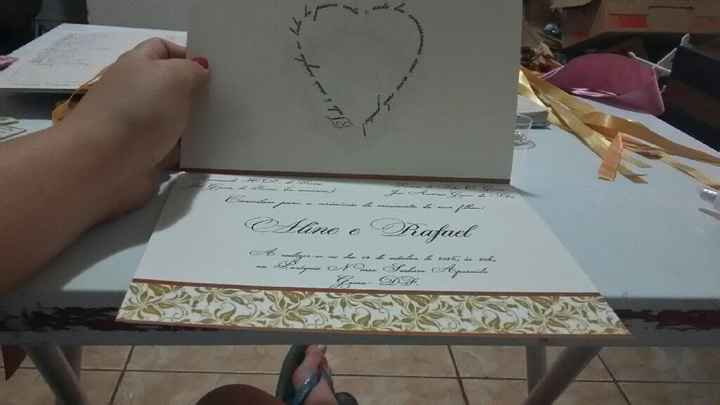 Convites casamento totalmente feito por nós. - 3