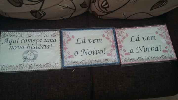 Placas da cerimônia diy - 1