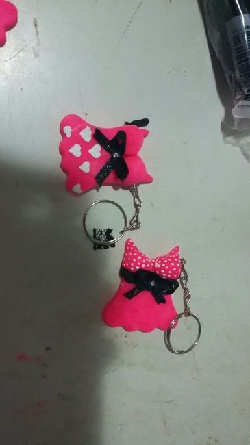 Agora sim.  meu chaveiro diy do meu chá de lingerie. - 1