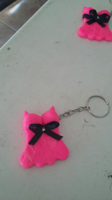 Agora sim.  meu chaveiro diy do meu chá de lingerie. - 2