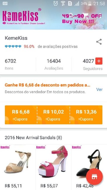 Meu sapato chegou. - 1