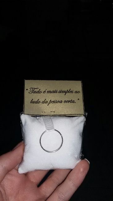 Lembranças chaveiro de almofadinha personalizado - 2