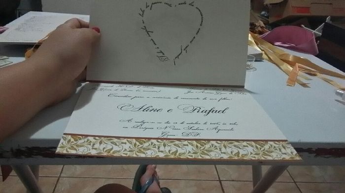 Convites casamento totalmente feito por nós. - 3
