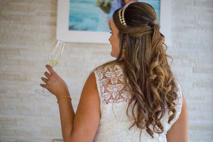 Amei o meu penteado de noiva!