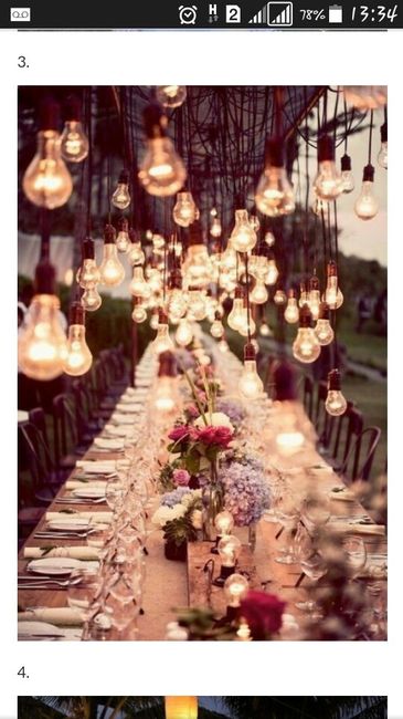 Decoração suspensa: velas e luzes - 1