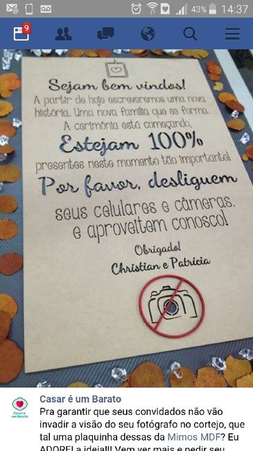 Foto na cerimonia..eu não quero!! - 1