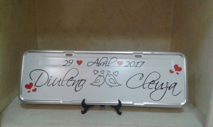 Placa do carro