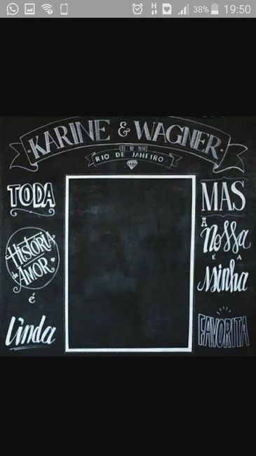 Decoração painel chalkboard