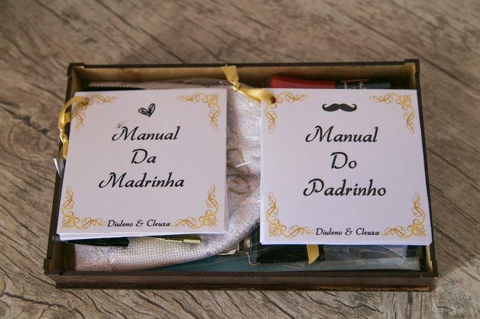 Caixa padrinhos e pais