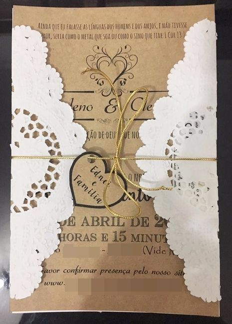 Convite de casamento