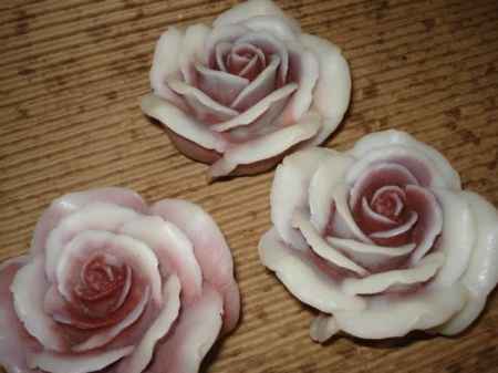 Rosas de sabonetes perfumadas para madrinhas