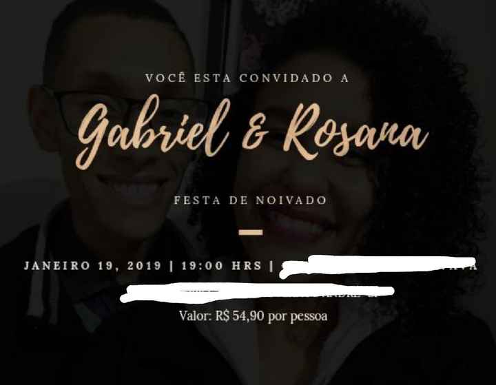Convite de noivado - 1