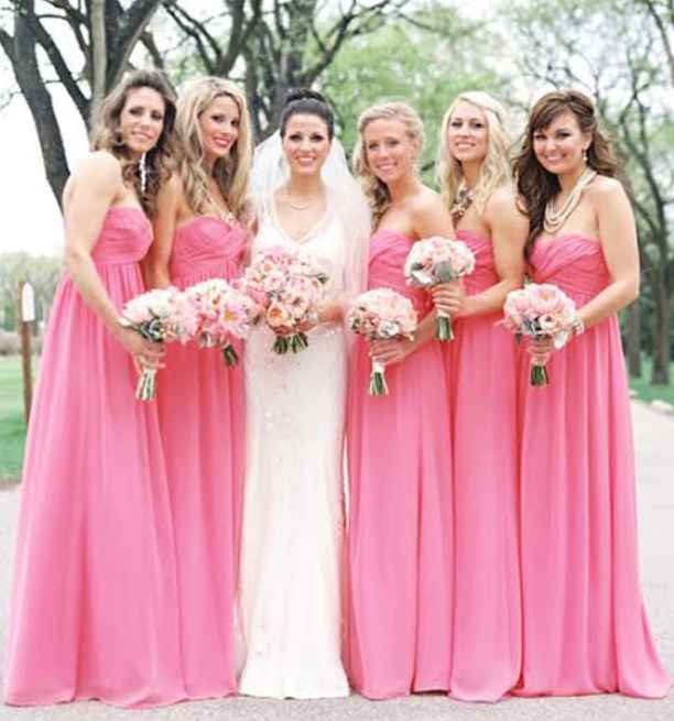 Madrinhas com vestidos rosa claro e azul claro 😍 1