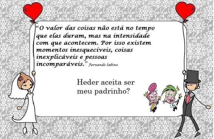 Convite dos padrinhos