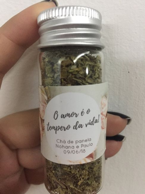Minhas lembrancinhas do chá de panela - 2