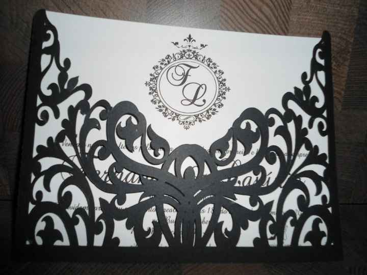 Convite corte a laser arabescos