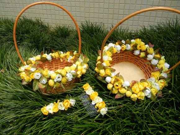 Inspiração cesta florista rústica