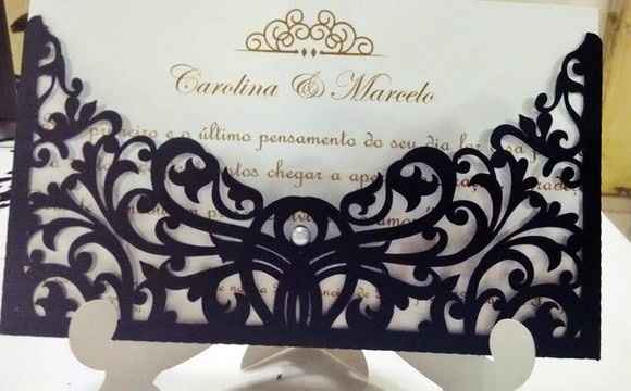 Envelope com corte a laser