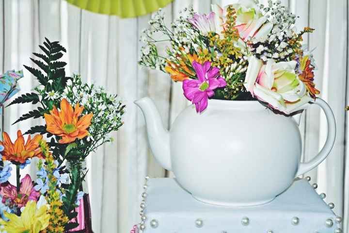 Bule com flores sz