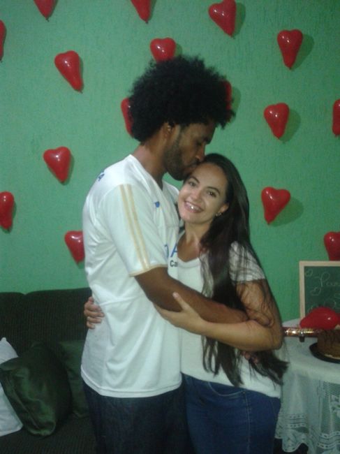 Parede de corações