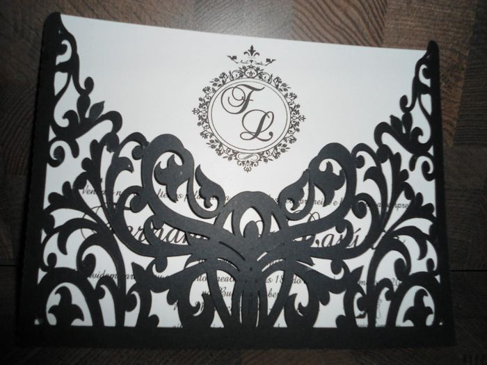 Convite corte a laser arabescos