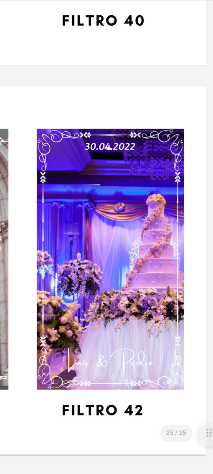 Filtro para casamento - 1