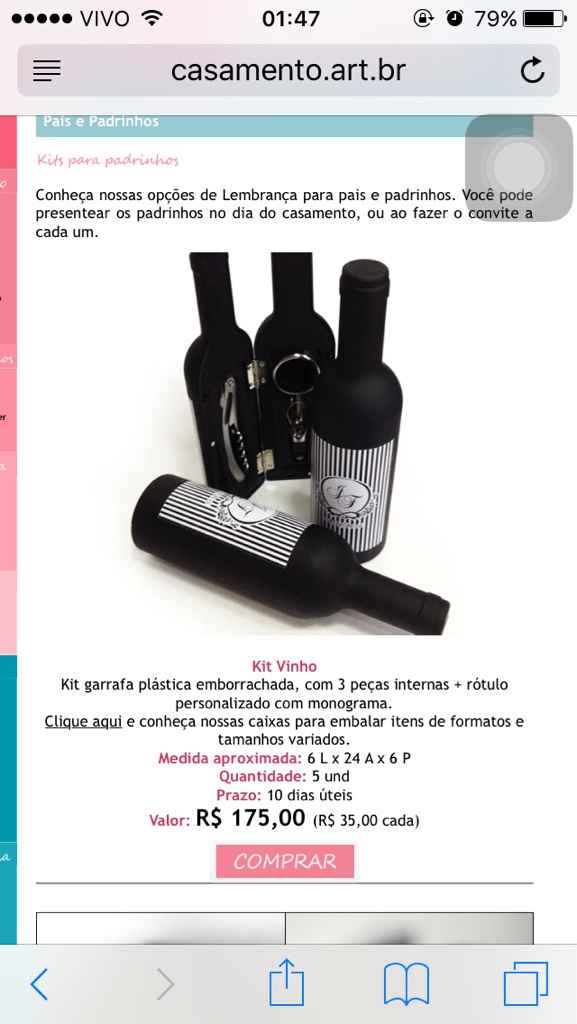 Lembrança para padrinhos!!! - 1
