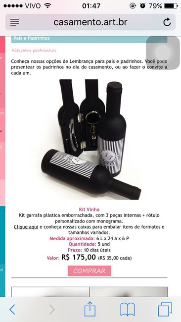 Lembrança para padrinhos!!! - 1