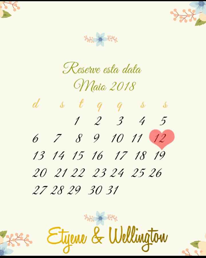 Meu save the date - 1