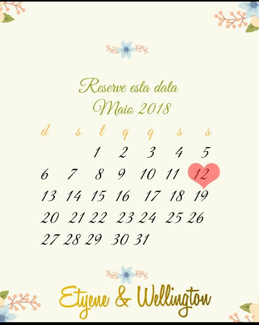 Meu save the date - 1