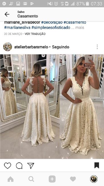Vestido de noiva Reversível - 1