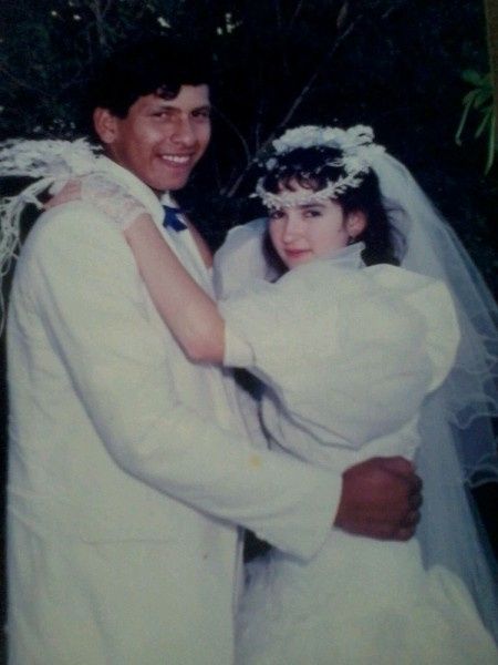 Minha mãe linda no casamento dela :) - 1
