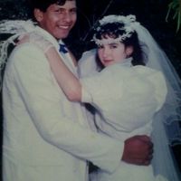 Minha mãe linda no casamento dela :) - 1