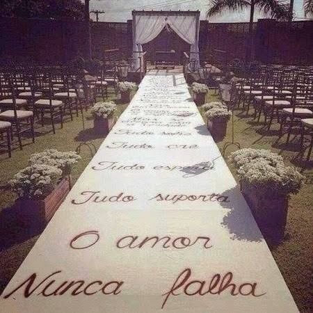 Como será sua passarela até o altar? 1