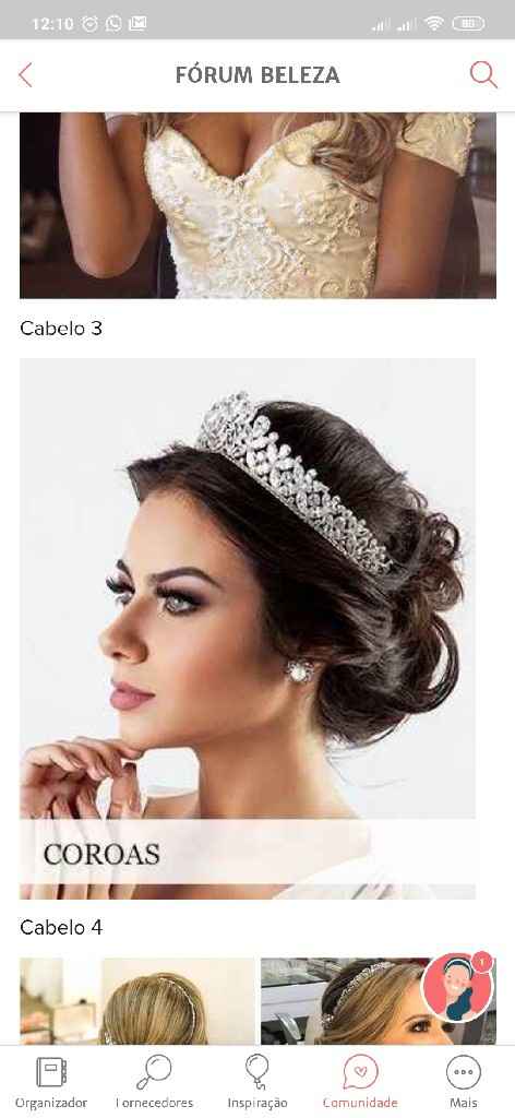 Penteado da noiva - 1