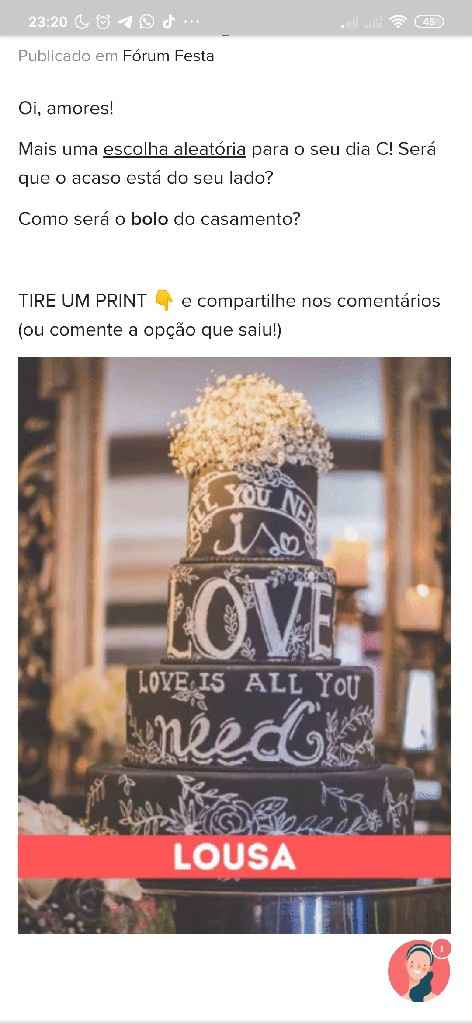 TIRE UM PRINT para decidir o bolo - 1