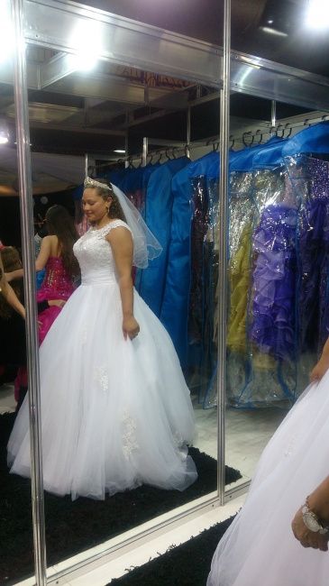 Primeiro Vestido provado