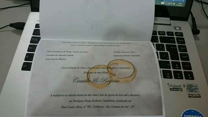 Meu convite - 1