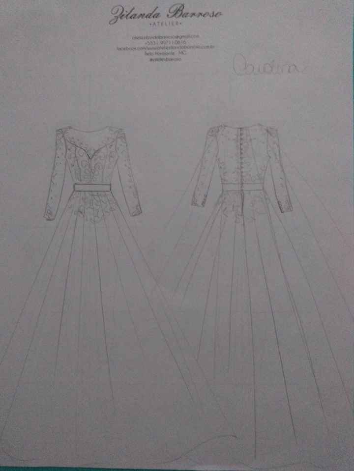 O desenho do meu vestido dos sonhos