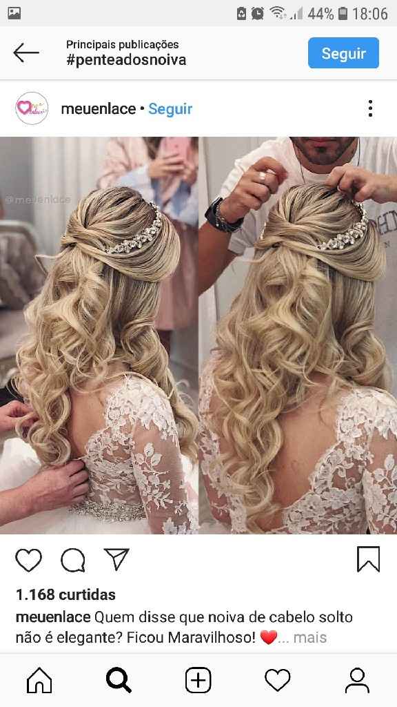 Cabelo solto x Cabelo preso - 1